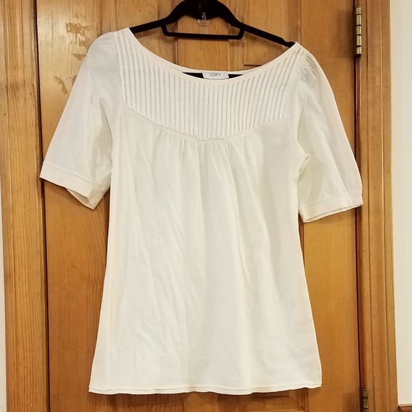 LOFT Tops - LOFT Ivory Blouse M